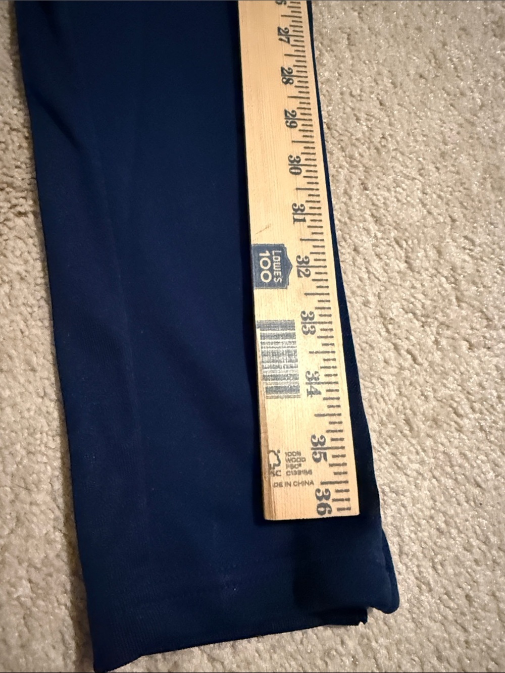 adidas Navy Track Pants with White Logo - Picture 9 of 13